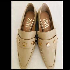 Zara Tan Loafers